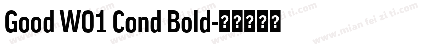 Good W01 Cond Bold字体转换